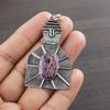 Natural Stichtite Gemstone 925 Sterling Silver Jewelry Designer Pendant 2.2" AJP-1975