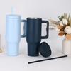40oz 4th Generation Insulated Tumbler with Handle and Straws Lid Stainless Steel Coffee Tumbler Mug Vacuum Cup Keep Ice and Cold