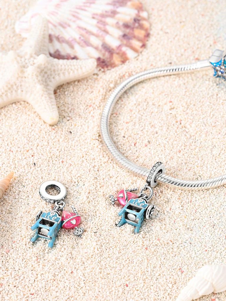 Pink Dragonfly Lily Of The Valley Beads Charm Copper Plated Fit Charms Copperoriginal Bracelet For Jewelry Making Diy Charm