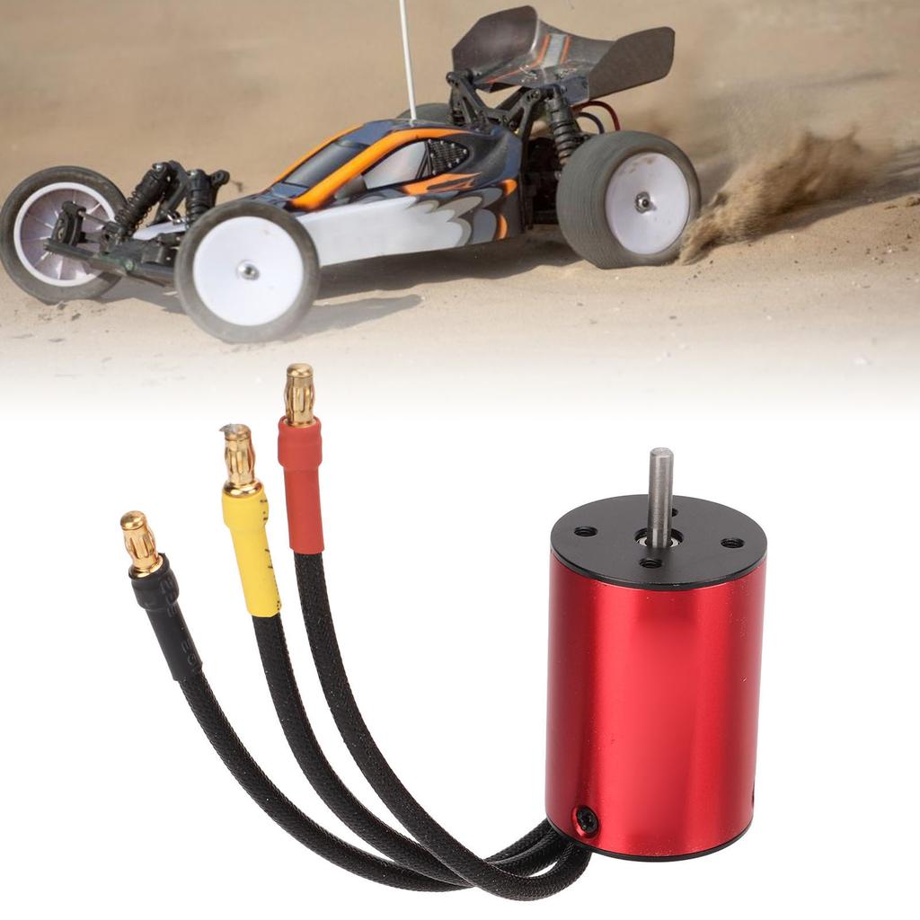 3600KV Brushless Motor High Torsion CNC Machining T6 Aluminum Covers 50000 RPM Brushless Motor for 1/16 for 1/14 RC Cars