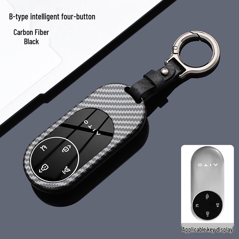 Huawei AITO M9 Key Case: Compatible with M5, M7, M8 Models, Ultra Protective Shell with Buckle