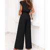 JKASHDK Women's Fashion Casual Summer Spring Solid Color Print Sleeveless V-Neck Trousers Pants Suits