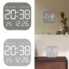 Digital Wall Clock Desktop Clock Large Display Adjustable Brightness °C/°F