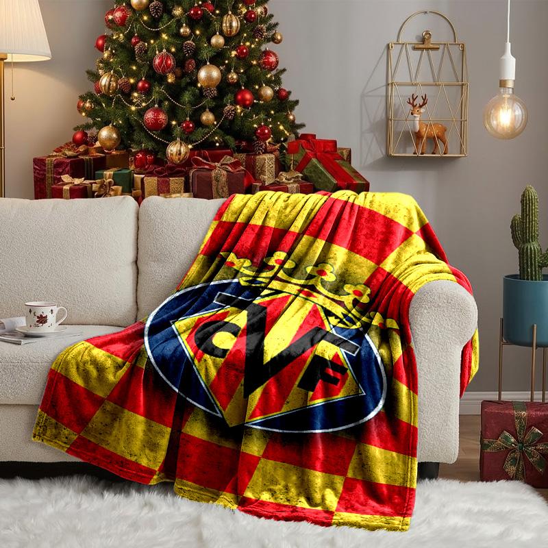 Villar-real Football Club Blanket Lightweight Ideal Bedding Blanket Perfect for Travel, Camping, Living Rooms, Offices, Sofas, Fan Christmas gift