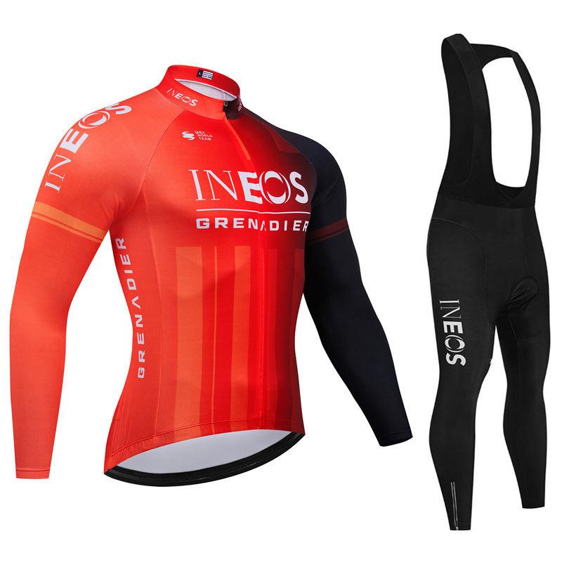 2026 Herbst Atmungsaktives Radsportanzug Set Langarm Schnelltrocknend MTB Fahrrad Uniform Kleidung Ropa Ciclismo Fahrradbekleidung für Sport & Outdoor
