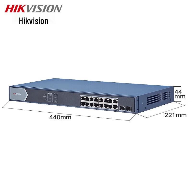 

HIKVISION DS-3E0518SP-E 16-Port PoE+ Gigabit Network Switch CN plug (adapter included)