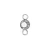5 pcs/lot 5mm Birthstone Charms with 2 Holes Stainless Steel Crystal Pendant For Necklace Bracelet Making DIY Accessories