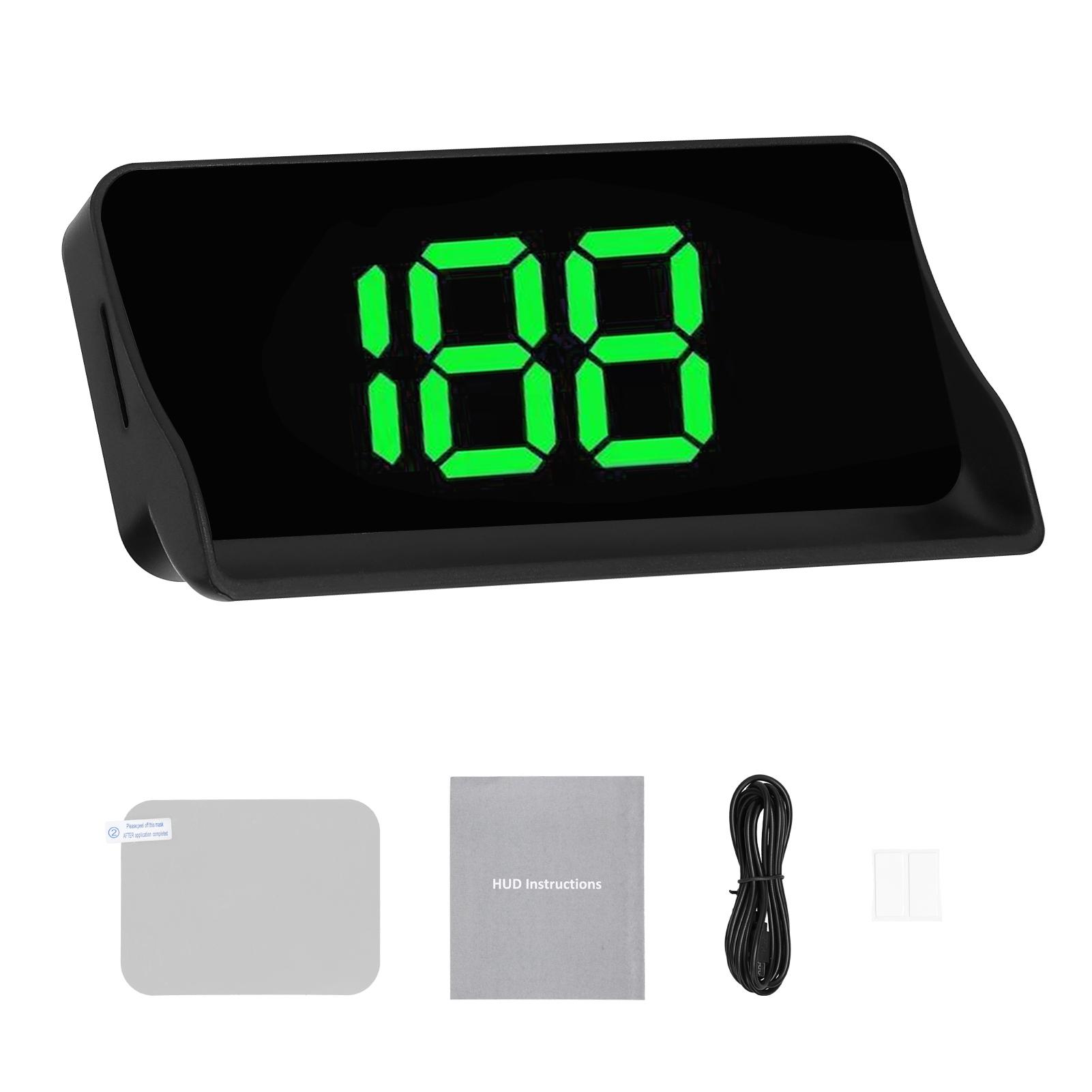 

Car Headup Display Windshield Projection Heads Up Display LED Digital Speedometer with Reflective Film for Car Truck SUV RV зелёный