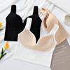 Women's Backless Sports Bra with Fixed Cup and Crossed Straps