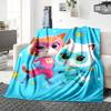 1Pc Cat Adventure Blanket For Couch Bed Plush Cozy Fuzzy Blanket Super Soft Warm Blankets For Fall And Winter 0918266