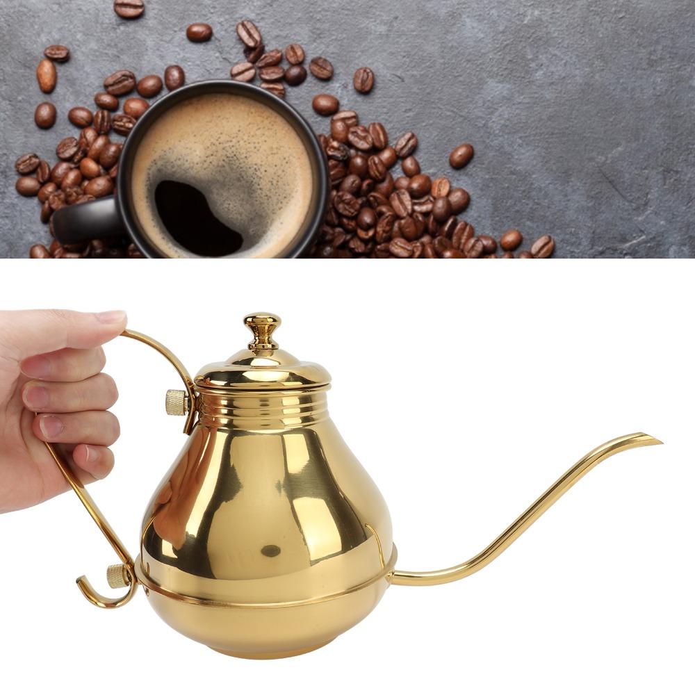Ergonomic Handle Coffee Drip Kettle Stainless Steel Teapot Home Brewing