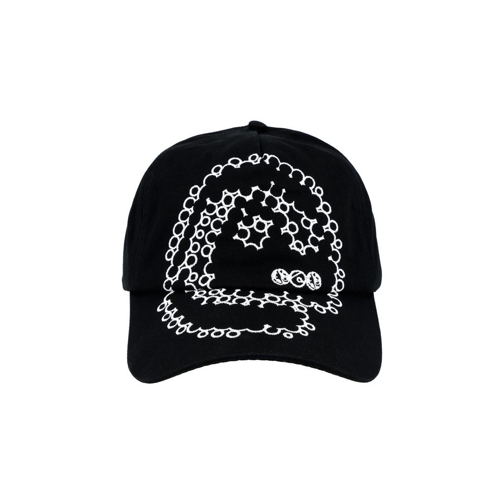 THEWARLD Aas Logo Baseball Cap Black