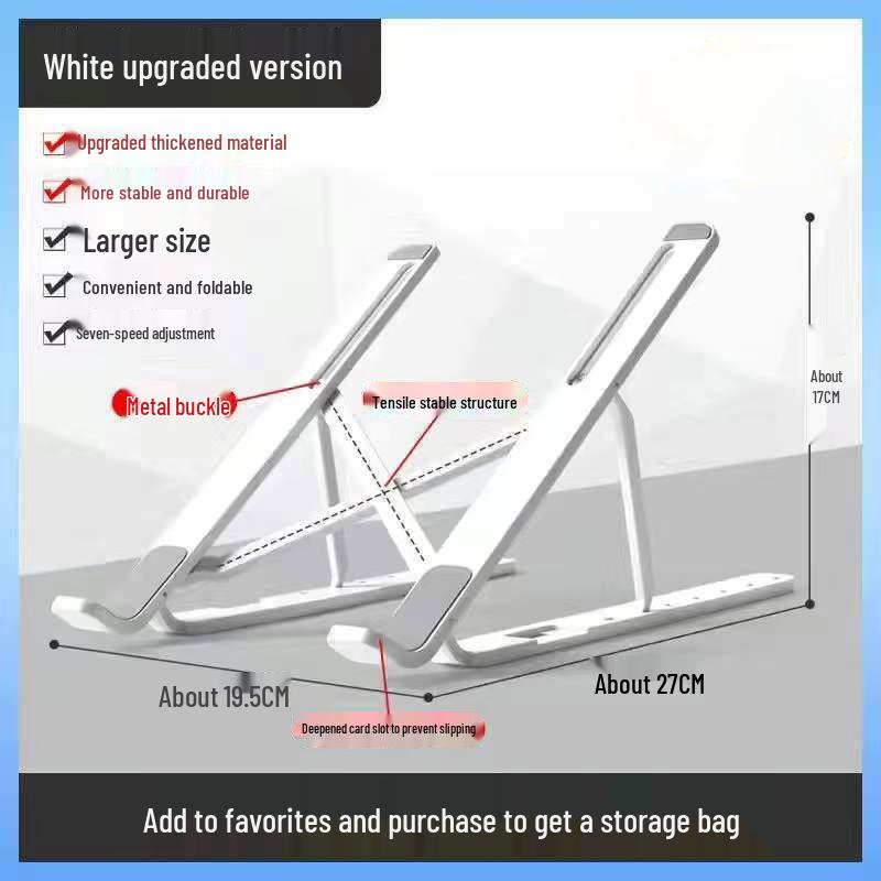 Adjustable Portable Cooling Laptop Stand and Holder
