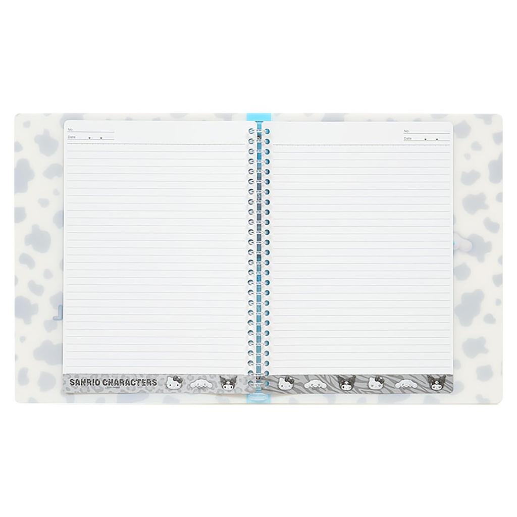 Sanrio Binder Animal B5 071528 Loose-Leaf (Monotone Design) Cinnamoroll, PP/Paper, Size, 26-Hole Compatible,