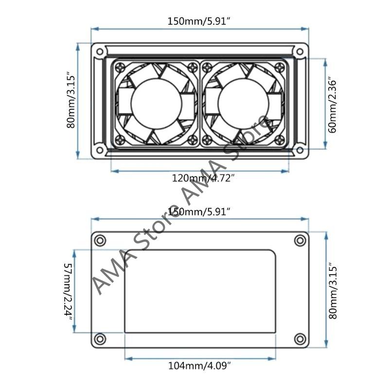 X7JF 12V 6W Caravans Side Air Vent Ventilation Exhaust Fan Easy Installation for Campers Trailer Motorhome Boats Marine Yacht