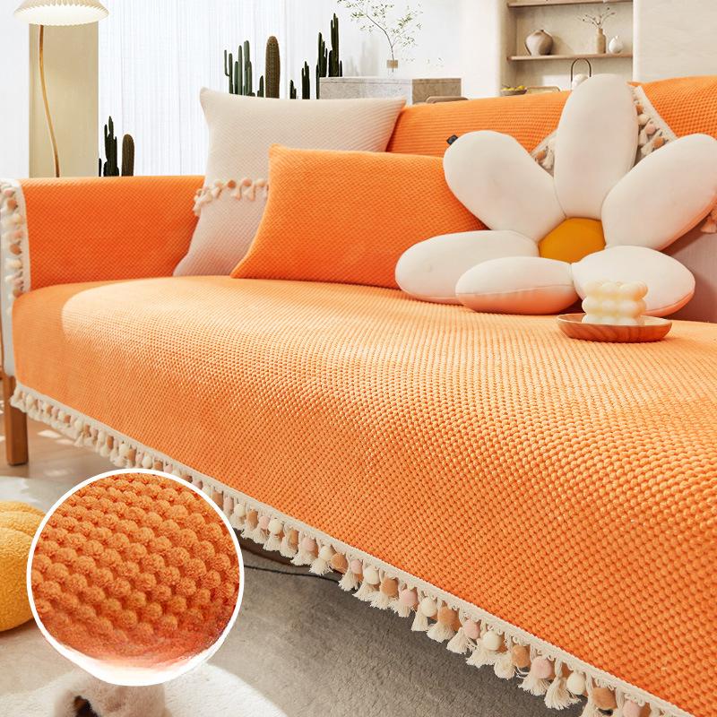 Chenille Non-Slip Sofa Cushion Anti-Scratching Sofa Cover Modern Minimalist Cover Towel