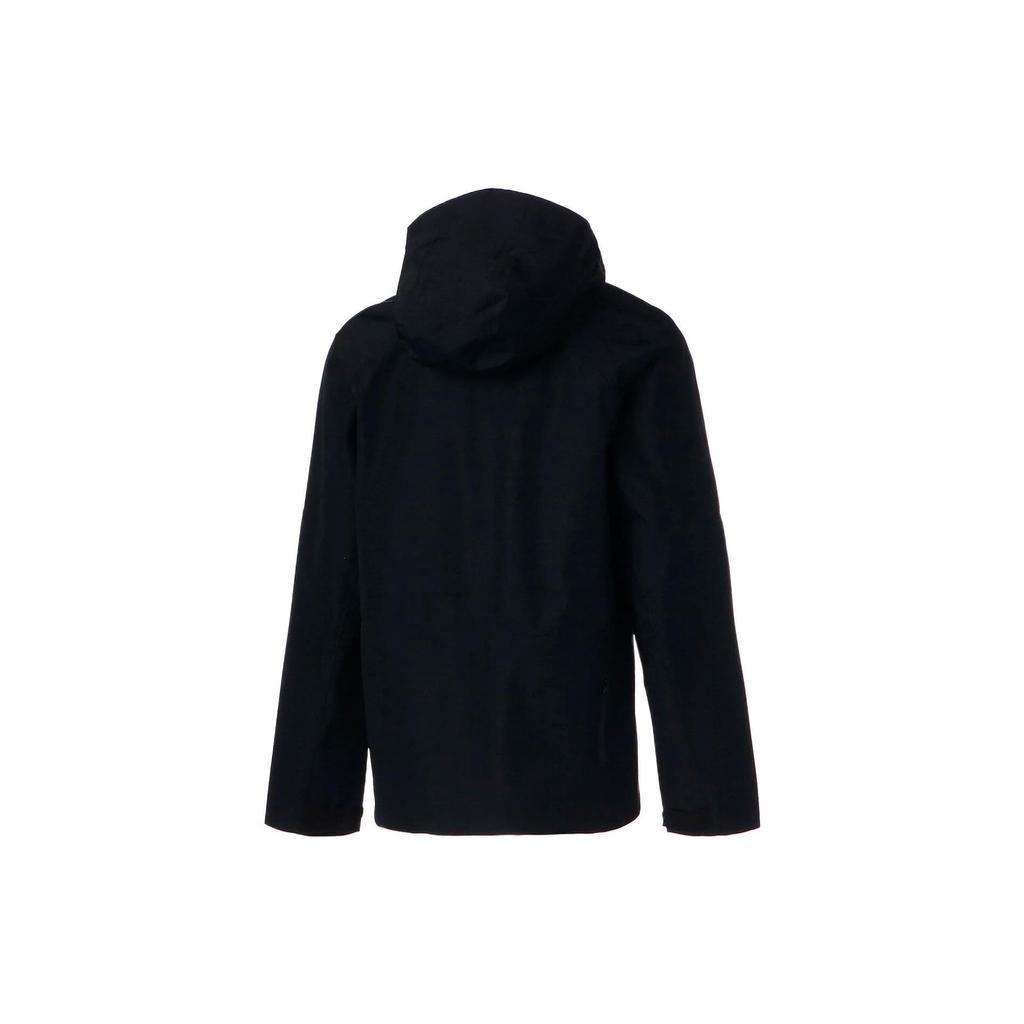 Puma Solid Color Logo Print Stand Collar Hooded Jacket Men Outerwear Black 522570-01