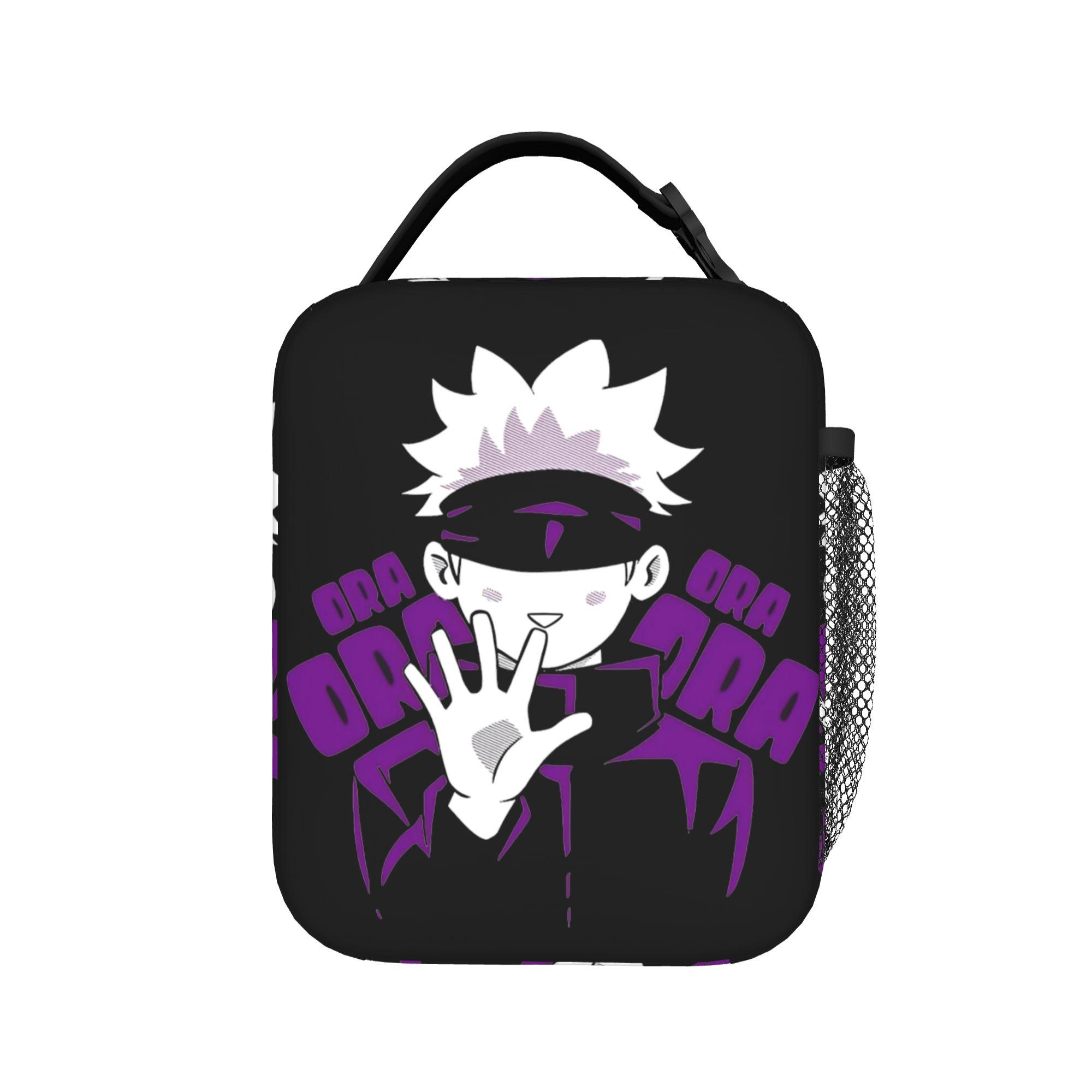 Gojo Saturo JJK Anime Sacs à Déjeuner Isothermes Grande Capacité Jujutsus Kaisens Anime Sac Glacière Réutilisable Sac Tote Sac à Lunch Boîte à Bento Pochette One Size