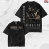 Cadeau Ventilateur Lavé Vintage Streetwear, T-shirt Resident Evil, Style Anime Rétro Gothi