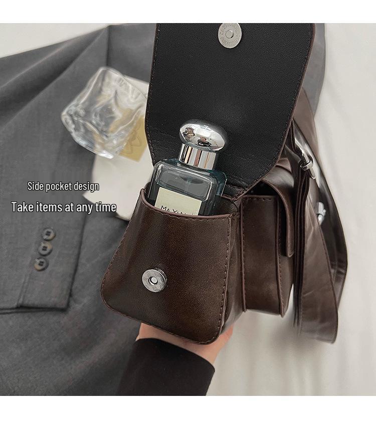 Maillard Color Crossbody Bag: Trendy, Versatile, Stylish Shoulder & Underarm Accessory