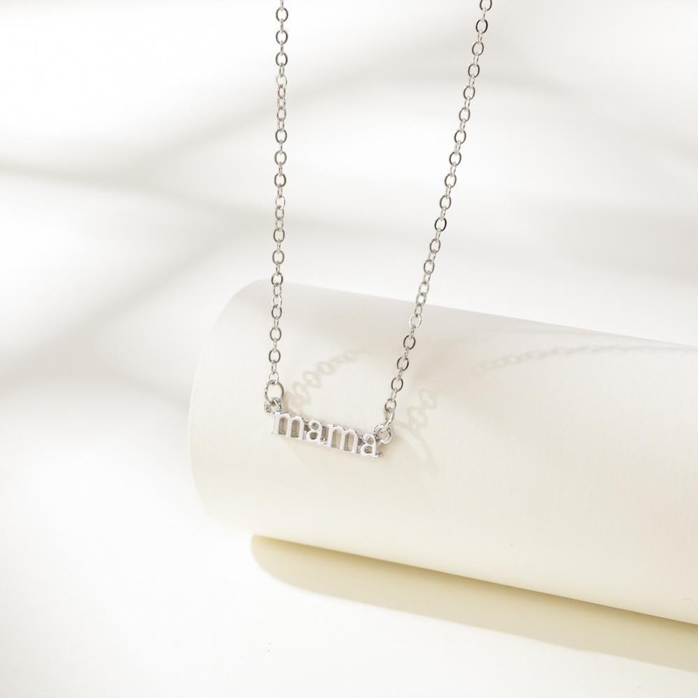Eyecatching Mama Necklace In Alluring Gold And Silver Crafted For Everyday Wear