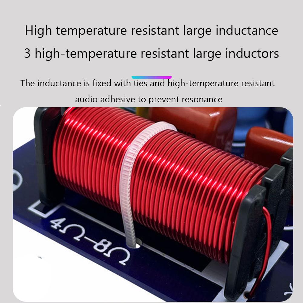 250W Speakers Filter Frequency Divider Treble Medium Bass 3 Ways HiFi Audio Speaker Crossover Adjustable DIY Home Audio Systems