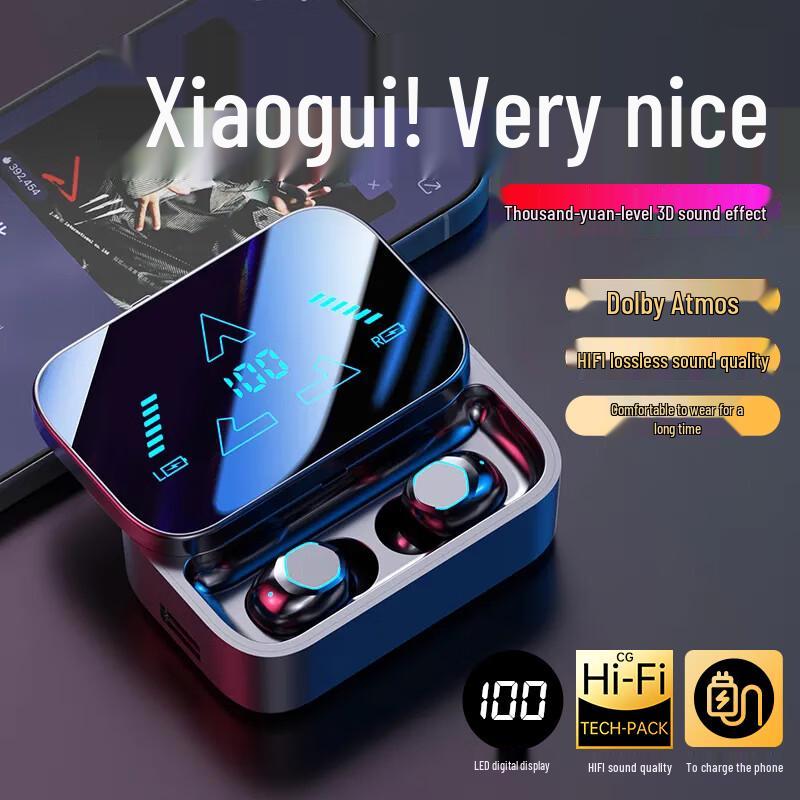 

ChuanGu Mirror Digital Display Wireless Bluetooth Earbuds