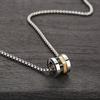 Roman Numerals Small Waist Transfer Necklace Men's Trend Brand Versatile Titanium Steel Pendant Sweater Chain High-end Chain Light Luxury