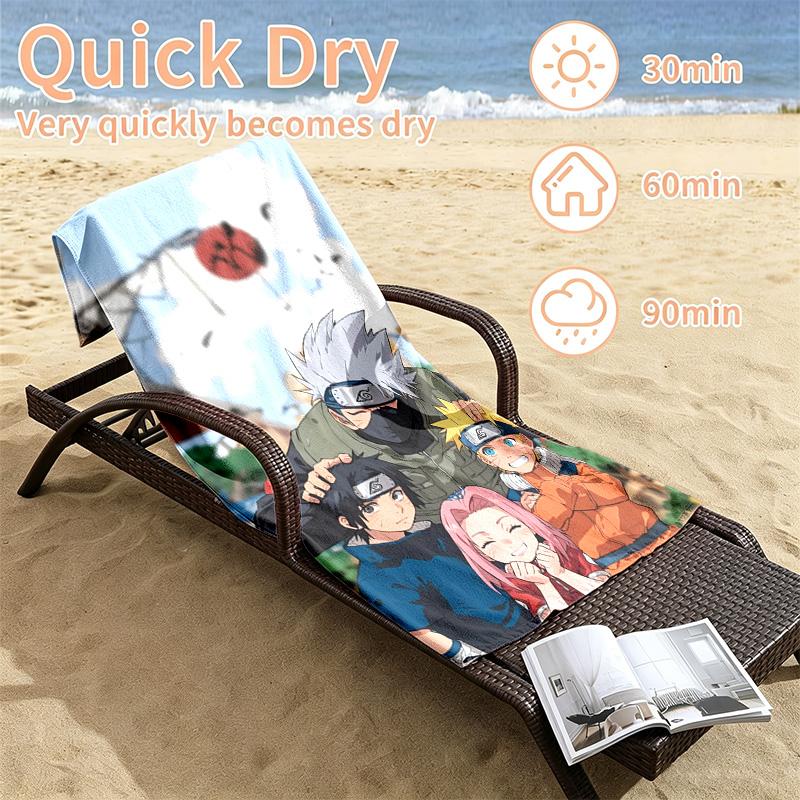 Naruto Beach towels also serve as bath towels summer essential a musthave for the outdoors the beach and the pool