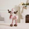 New Christmas Doll: Gem Powder Snowman Plush Hat Ornament, Standing Pose Reindeer, Perfect Gift