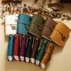 Genuine Leather Traveler's Notebook Mini Size Leather Notebook Gift Loose-leaf Notebook For Notes