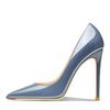 New Sexy Cm Pointed Head Shallow Mouth Patent Leather Stiletto Wedding Banquet Large Size Women's Shoes