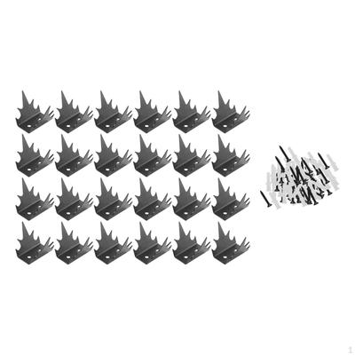 24Pcs Intruder Deterrent Fence Wall Spikes for And Railing Roof