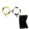 1Pair Beaded Lovers Friendship Bracelet Bangle Cartoon Cat Hand Chain  Couple