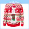 Premium Quality Ugly Xmas Christmas Sweater Featuring Santa And Elf For Winter Warmth