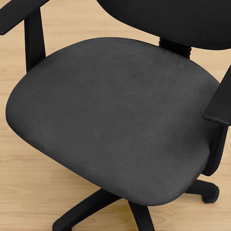 Office Chair Cover Swivel Office Chair Iso, Velvet, Black
