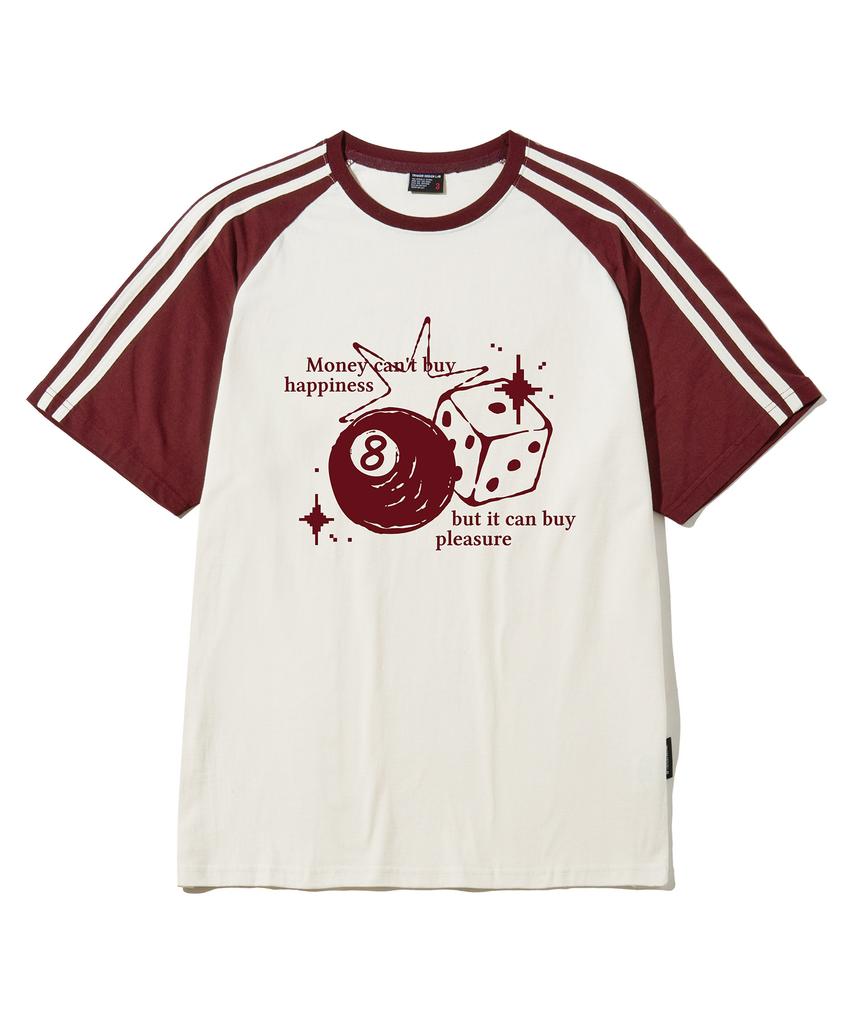 ELIMENO El Gamble Raglan Line Short Sleeve T-Shirt 5 Colors