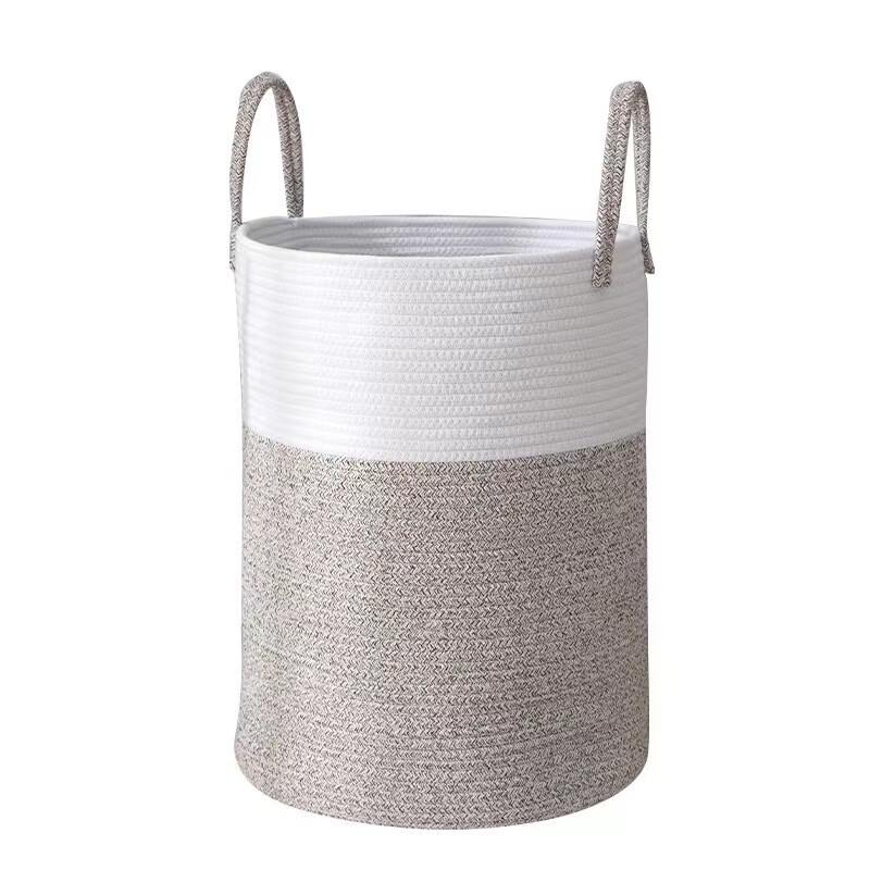 Miflame Extra Large Cotton Rope Laundry Basket