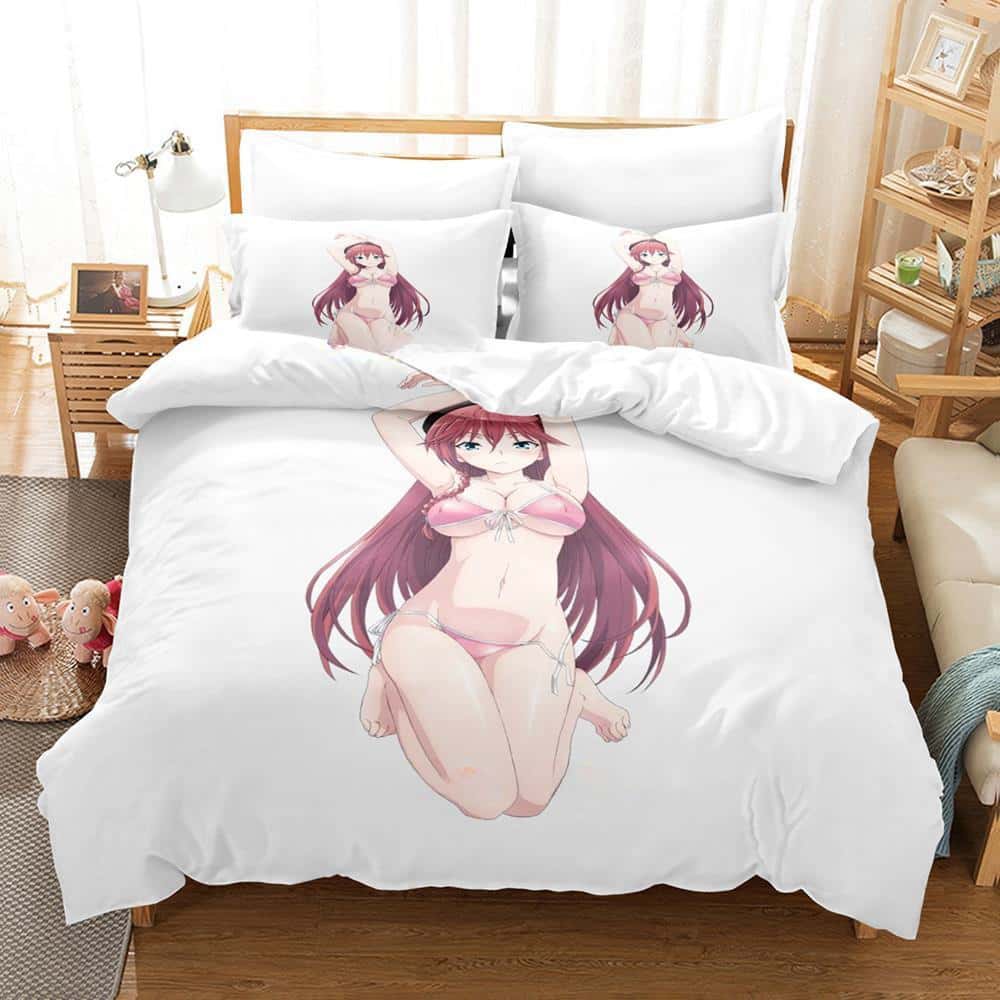 Kawaii Anime Lilith Asami Trinity Seven Bedding Set Single Twin Full Queen King Size Bed Set Adult Kid Bedroom Duvet Cover Sets