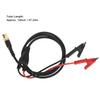 P1061 Pure Copper BNC Plug to 10mm Opening Range Insulated Clip Test   Cable Wire