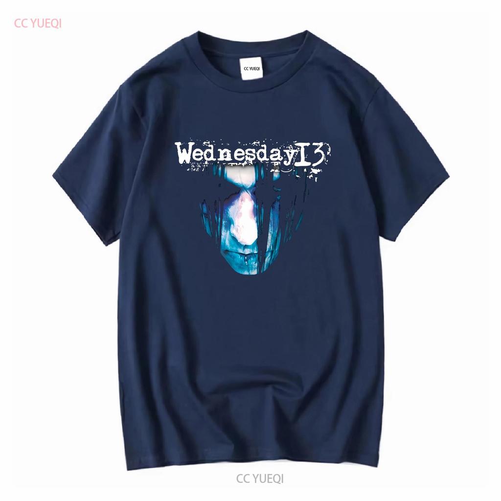 Camiseta Vintage de la Banda Wednesday 13 Esqueletos Talla L Y2K Horror Punk Murderdolls manga larga o corta vintage Lavada Unisex