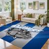 Canterbury-Bankstown Bulldogs Design Crystal Velvet Rug Soft Decorative Mat for Bedroom Entrance