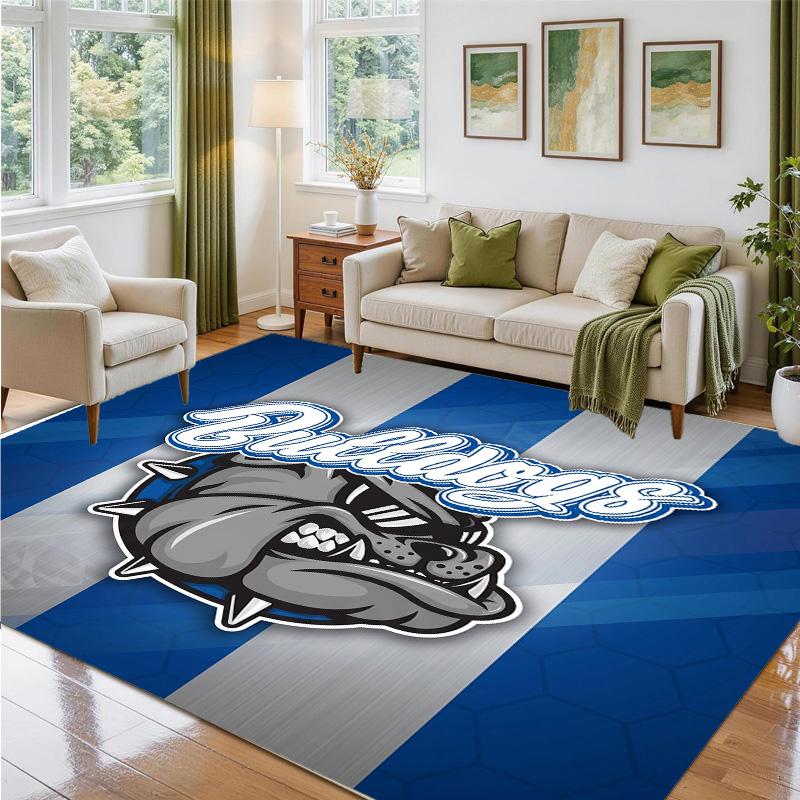 Canterbury-Bankstown Bulldogs Design Crystal Velvet Rug Soft Decorative Mat for Bedroom Entrance
