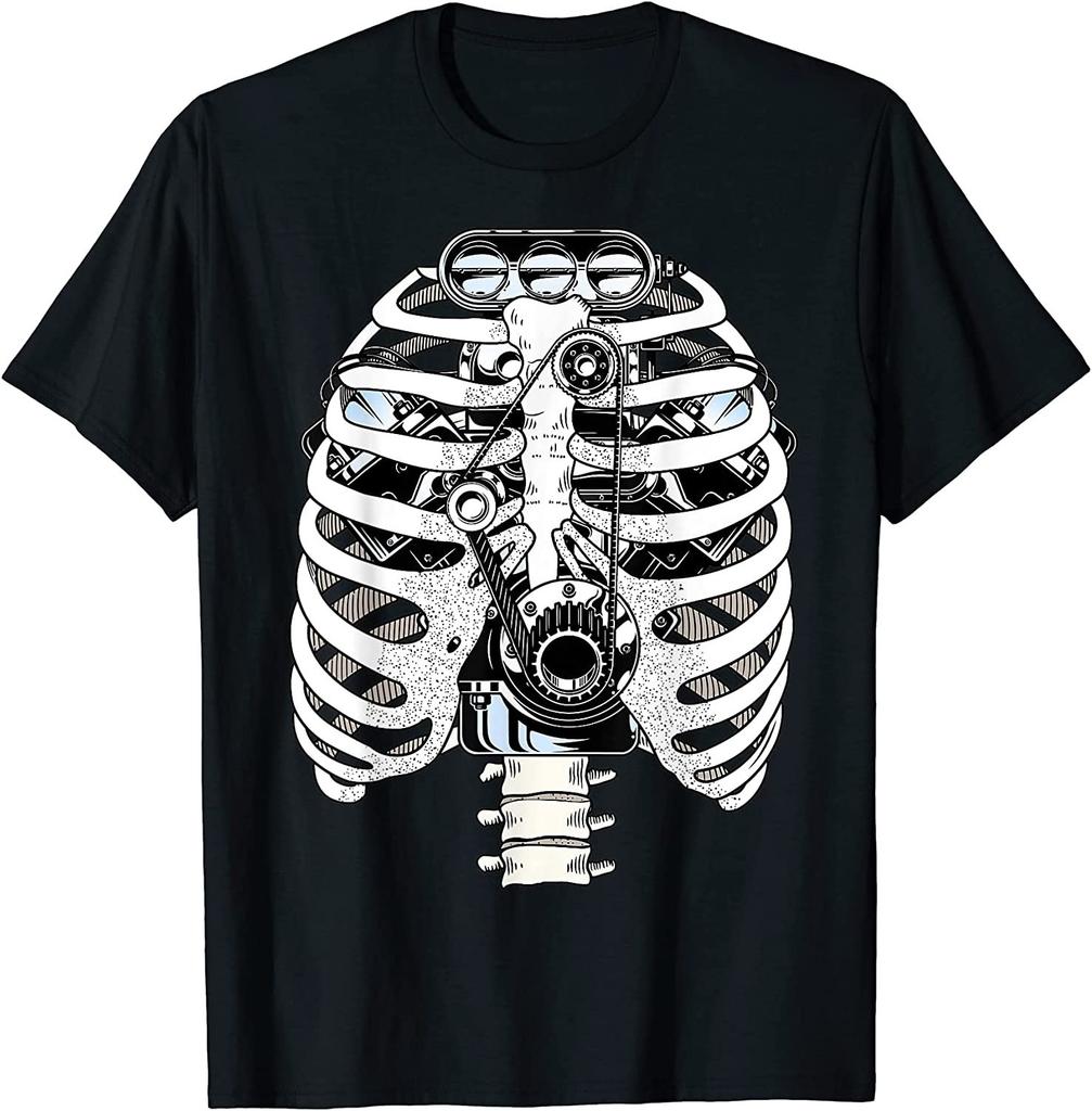 NEW LIMITED! Halloween Mechanic Car Engineer Skeleton Mechanic Tee - MADE IN USA