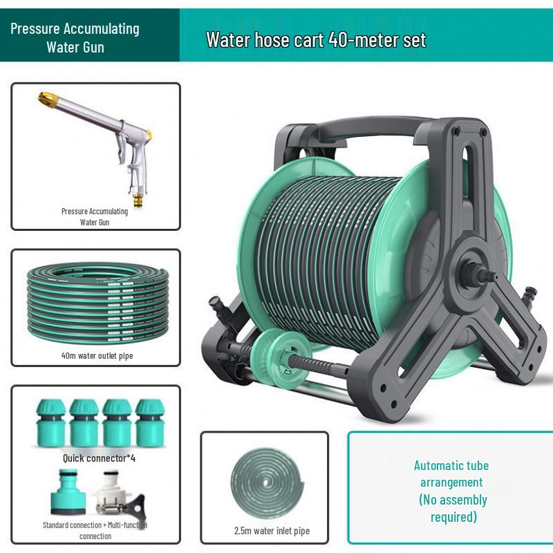 High-Pressure Car Wash Spray Head with Brush & Soft Hose