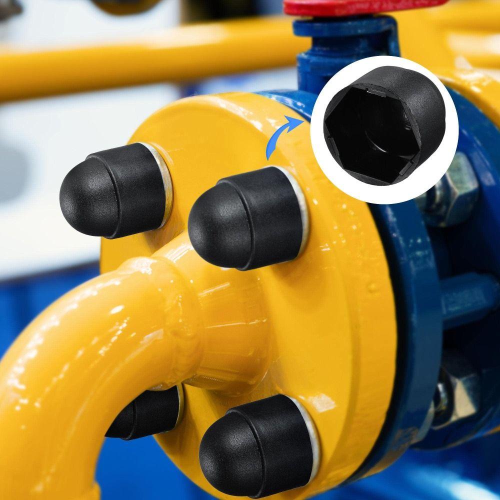 20pcs 24mm / 0.94" Dome Bolt Nut Protection Cap Covers PE Plastic Hexagonal Dome Protective Cap