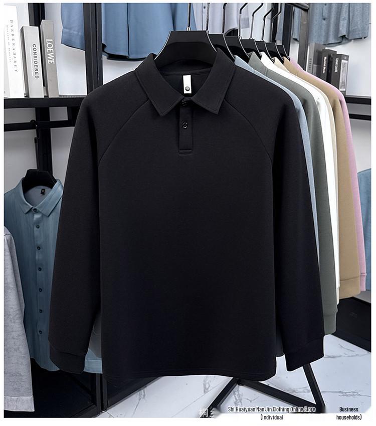 Autumn/Winter High-Quality 320g Long Sleeve Polo: Fashionable, Warm, Soft & Skin-Friendly Hoodie