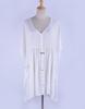 European & American Cotton Bamboo Pocket Swimsuit Cover-up