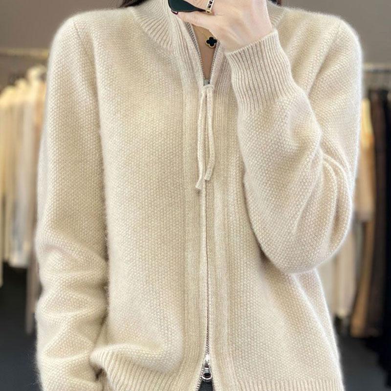 Sweaters Coat Cardigan for Women Autumn Winter Large Size Loose Long Sleeve Cardigan Thickened Sweaters Jacket