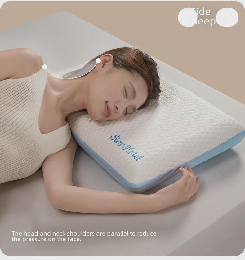 Luxury Memory Foam Pillow Pair - Ergonomic Design for Cervical Support & Better Sleep